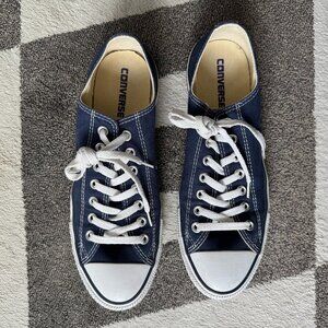 CONVERSE Chuck Taylor All Star low cut canvas sneakers - blue - men's 9